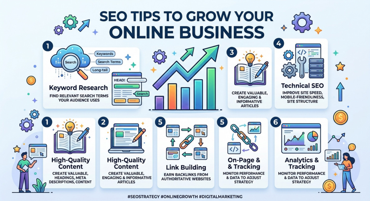 SEO tips infographic