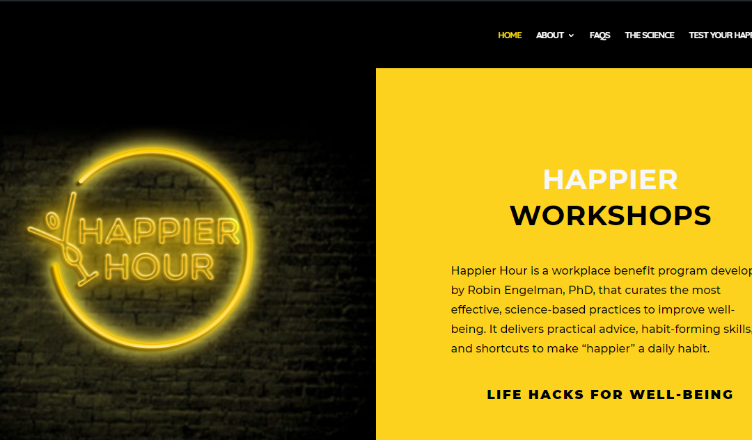 Life Coach Psychologist website design - black and yellow website