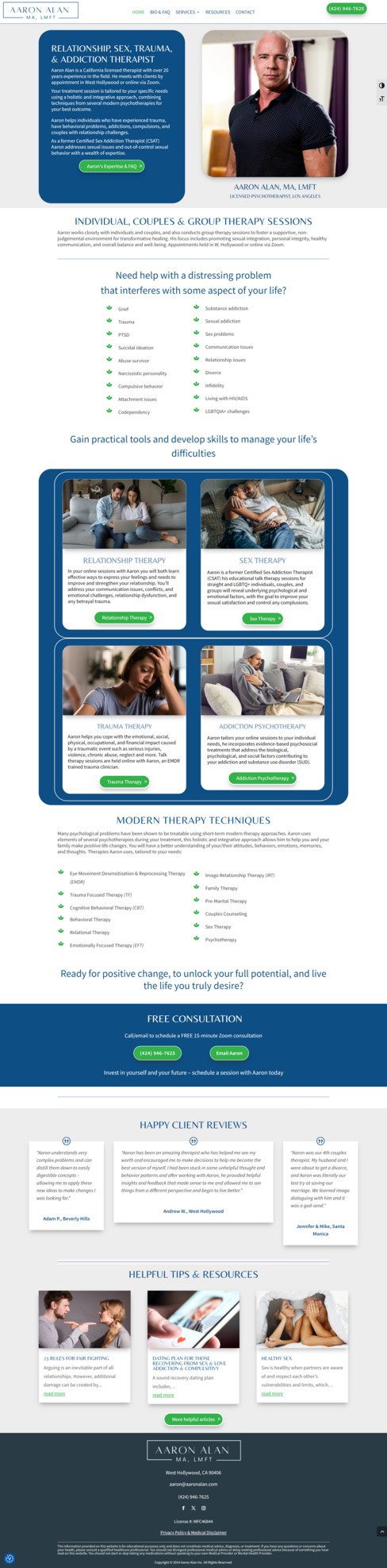 screencapture-web-page-therapist-hollywood Screen capture of homepage of new website built for a psychotherapist in West Hollywood