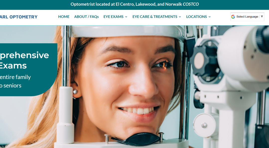 Eye doctor website built located in Norwalk CA