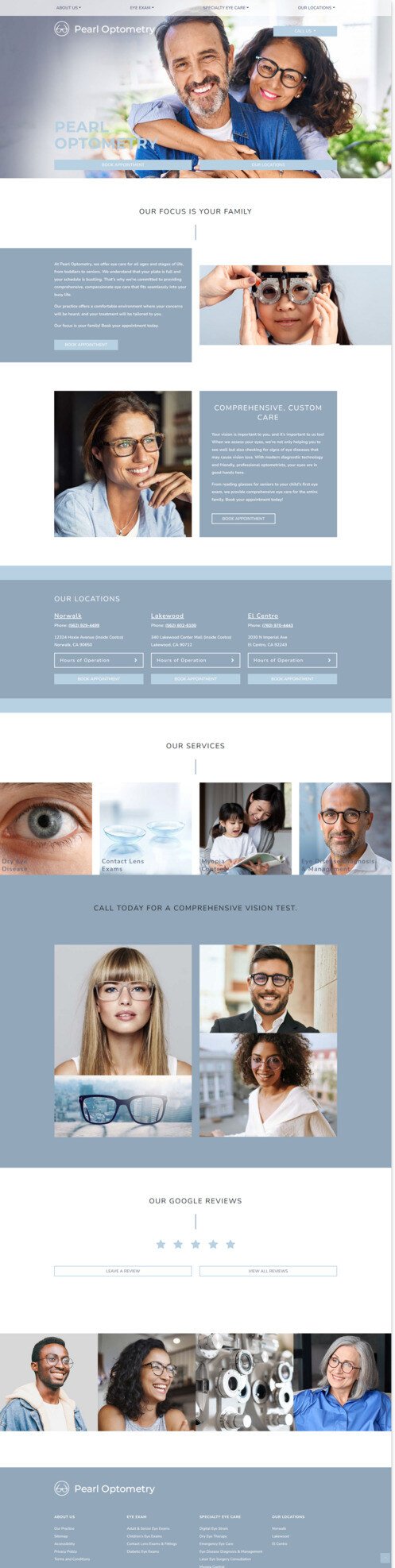OLD WEBSITE old website homepage before redesign