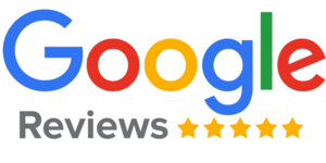 Google logo for 5 star review business in Santa Monica