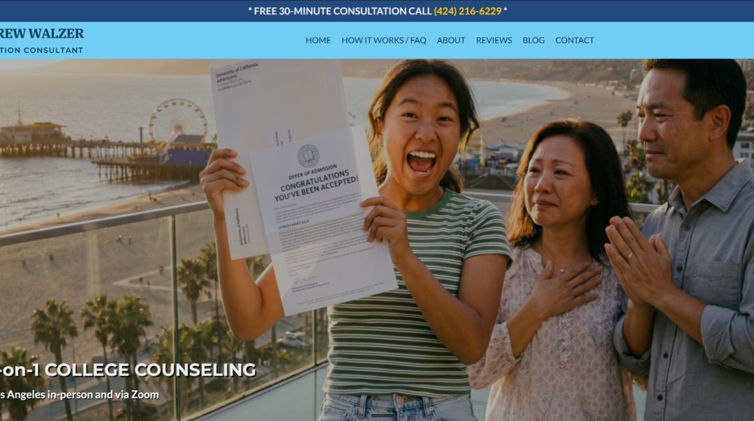 College Counselor Website, Santa Monica